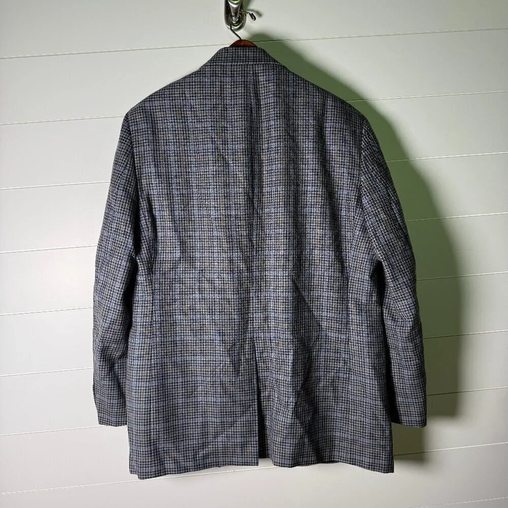 Brooks Brothers 1818 Madison 100% Wool Sport Coat Brown Plaid Blazer Men’s 44R